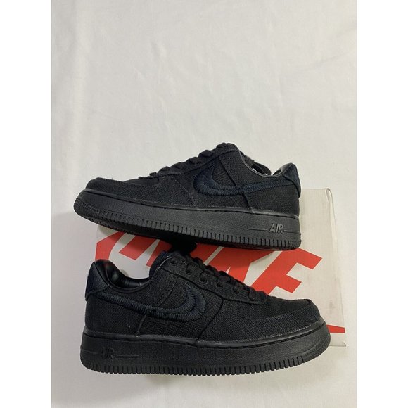 Pre-Owned Mens Size 4 Black Nike Air Force 1 Low / Stussy Basketball Shoes main image 5